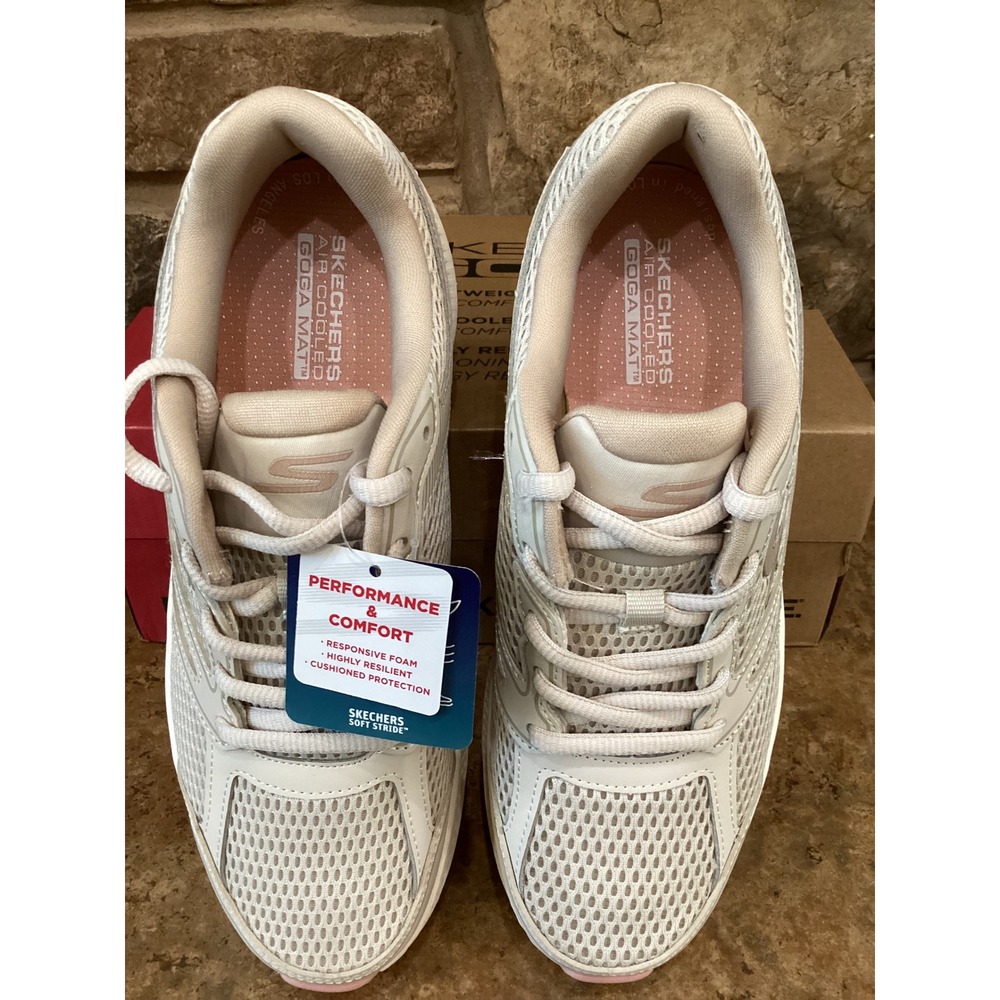 Skechers Go Run Consistent 2.0 Mapleton Natural Pink Womens 7 128651/NAT New - Picture 3 of 8
